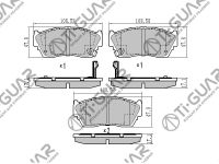 Тормозные колодки TG-2226/PN2226* Ti·GUAR