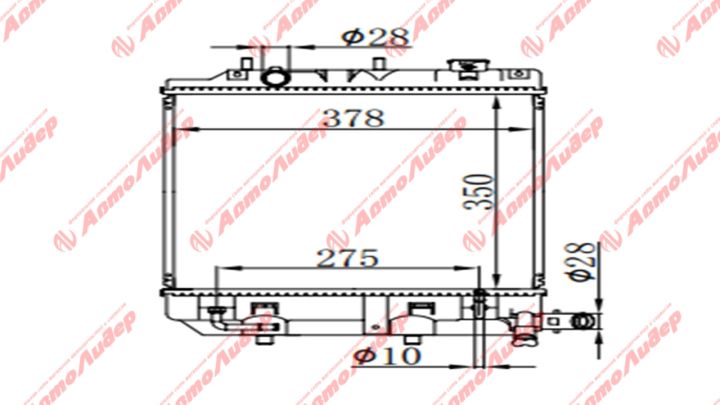Радиатор MZ-DW5W1-1226 Радиатор MZ-DW5W1-1226